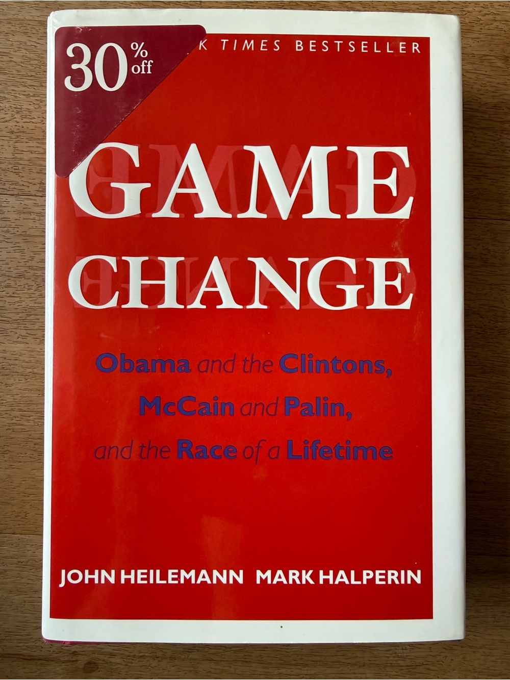 📚3 for $12📚 Game Change by John Heilemann & Mark Halperin - Red Cover